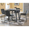 Centiar - Black / Gray - Round Dining Room Table-Washburn's Home Furnishings