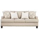 Claredon - Pearl Silver - Sofa-Washburn's Home Furnishings