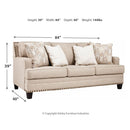 Claredon - Pearl Silver - Sofa-Washburn's Home Furnishings