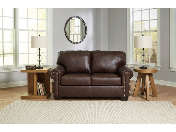 Ashley Colleton Loveseat in dark brown-Washburn's Home Furnishings