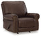 Ashley Colleton recliner in dark brown-Washburn's Home Furnishings