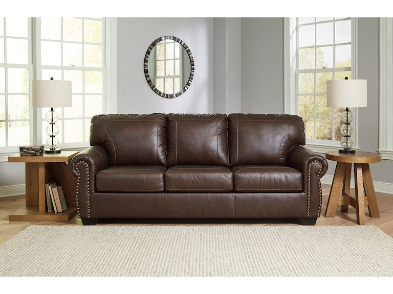 Ashley Colleton sofa in dark brown-Washburn's Home Furnishings