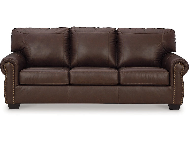 Ashley Colleton sofa in dark brown-Washburn's Home Furnishings