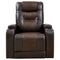 Ashley Composer Power Recliner w/Adjustable Headrest in Brown-Washburn's Home Furnishings