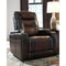 Ashley Composer Power Recliner w/Adjustable Headrest in Brown-Washburn's Home Furnishings