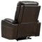 Ashley Composer Power Recliner w/Adjustable Headrest in Brown-Washburn's Home Furnishings