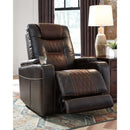 Ashley Composer Power Recliner w/Adjustable Headrest in Brown-Washburn's Home Furnishings