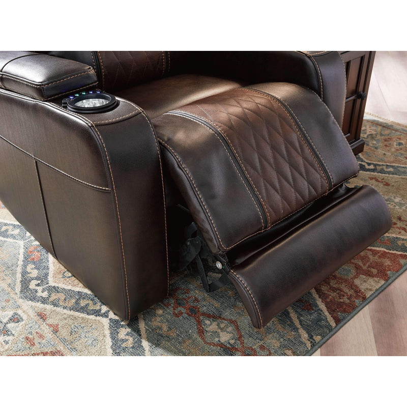 Ashley Composer Power Recliner w/Adjustable Headrest in Brown-Washburn's Home Furnishings