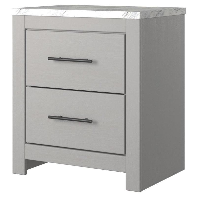 Cottonburg - Light Gray/white - Two Drawer Night Stand-Washburn's Home Furnishings