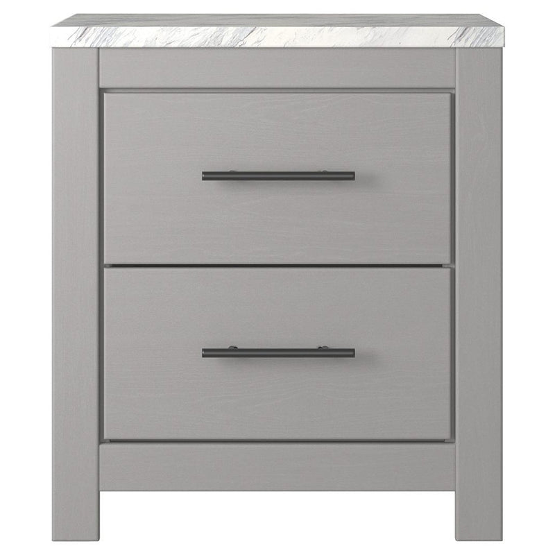 Cottonburg - Light Gray/white - Two Drawer Night Stand-Washburn's Home Furnishings