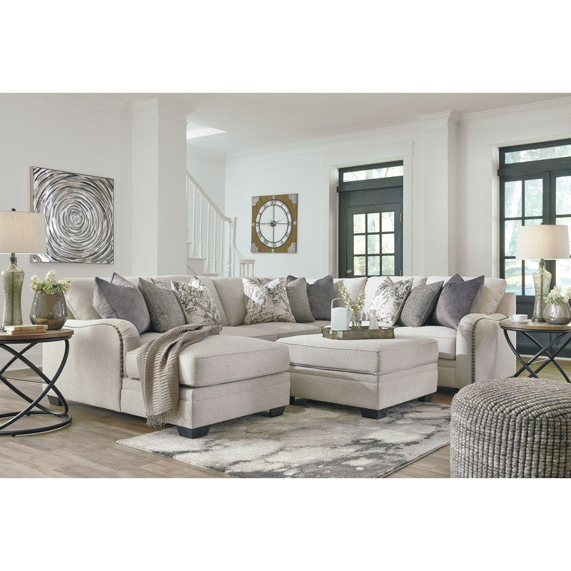 Dellara - Chalk - Left Arm Facing Chaise 4 Pc Sectional-Washburn's Home Furnishings