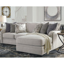 Dellara - Chalk - Left Arm Facing Loveseat 2 Pc Sectional-Washburn's Home Furnishings