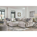 Dellara - Chalk - Left Arm Facing Loveseat 4 Pc Sectional-Washburn's Home Furnishings