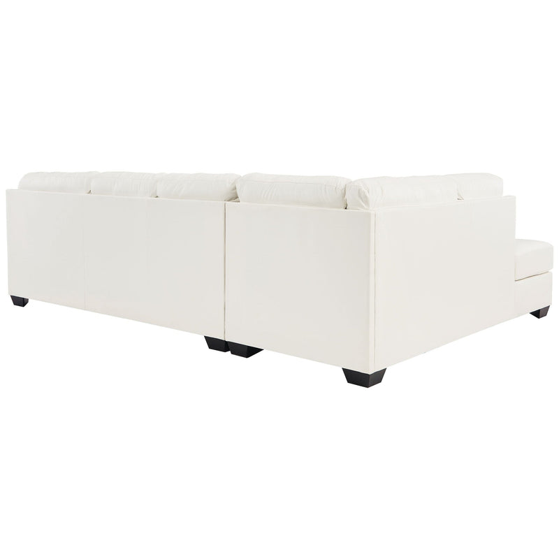 Donlen - White - Left Arm Facing Chaise 2 Pc Sectional-Washburn's Home Furnishings