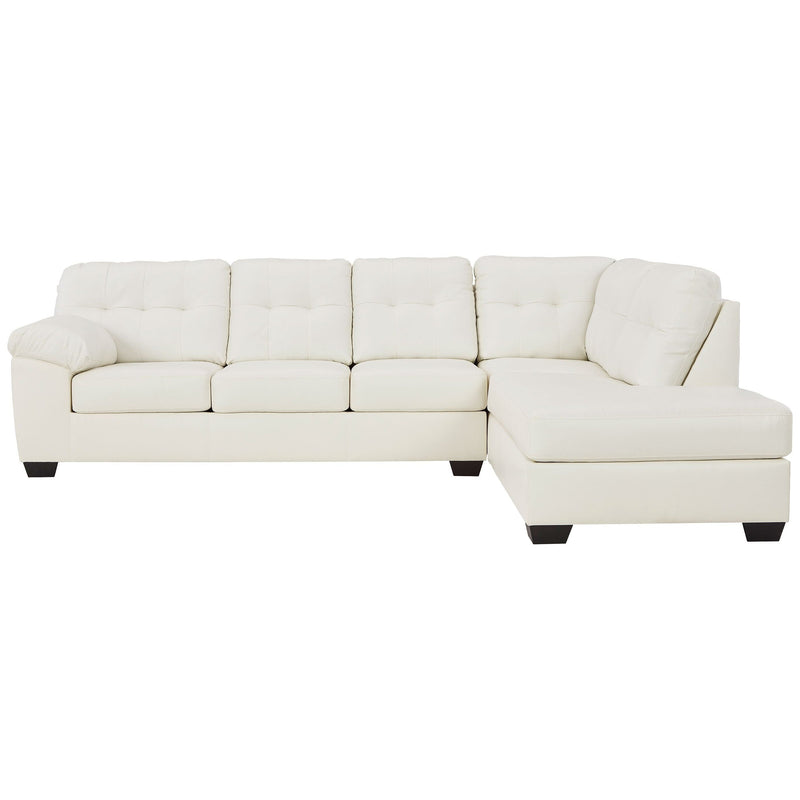 Donlen - White - Left Arm Facing Sofa 2 Pc Sectional-Washburn's Home Furnishings