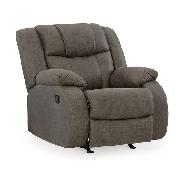 Ashley First Base Manual Recliner.-Washburn's Home Furnishings