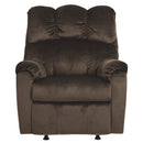 Ashley Foxfield Rocker Recliner in Chocolate-Washburn's Home Furnishings