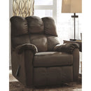 Ashley Foxfield Rocker Recliner in Chocolate-Washburn's Home Furnishings