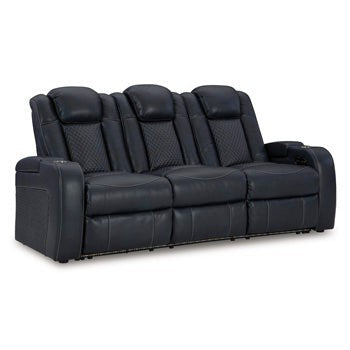 Ashley Fyne-Dyme Dual Power Reclining Sofa w/Adjustible Headrest-Washburn's Home Furnishings