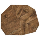 Ashley Haileeton Round End Table -Brown/Black-Washburn's Home Furnishings