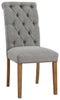 Harvina - Gray - Dining Uph Side Chair (2/cn)-Washburn's Home Furnishings