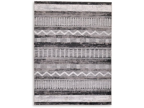 Ashley Henchester Contemporary Medium Rug in Multi 5' x 7'-Washburn's Home Furnishings