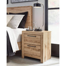 Hyanna - Tan - Two Drawer Night Stand-Washburn's Home Furnishings