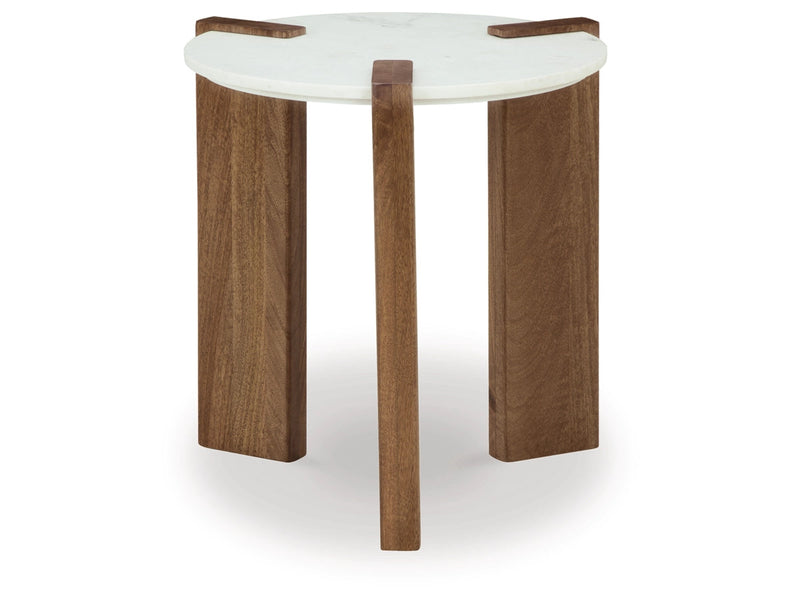 Ashley Isanti Round End Table-Washburn's Home Furnishings