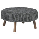 Jassmyn - Charcoal - Oversized Accent Ottoman-Washburn's Home Furnishings