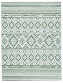 Ashley Kierick Large Rug in Green/Cream 7'10'' x 9'10''-Washburn's Home Furnishings