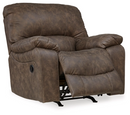 Ashley Kilmartin Recliner in chocolate-Washburn's Home Furnishings