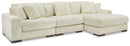 Ashley Lindyn 3 Piece Straight Sectional in Fog (no ottoman)-Washburn's Home Furnishings