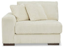 Ashley Lindyn 4 Pc Sectional w/Right Chaise in Ivory NO ottoman-Washburn's Home Furnishings