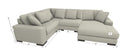 Ashley Lindyn 4 Pc Sectional w/Right Chaise in Ivory NO ottoman-Washburn's Home Furnishings