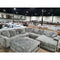 Ashley Lindyn 5 Piece Sectional w/Right Chaise & Ottoman in Fog-Washburn's Home Furnishings