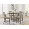 Ashley Lodenbay Counter Height Dining Set- Rectangle Table w/Open Shelf, Lower Drawer & 4 Barstools Bundle-Washburn's Home Furnishings