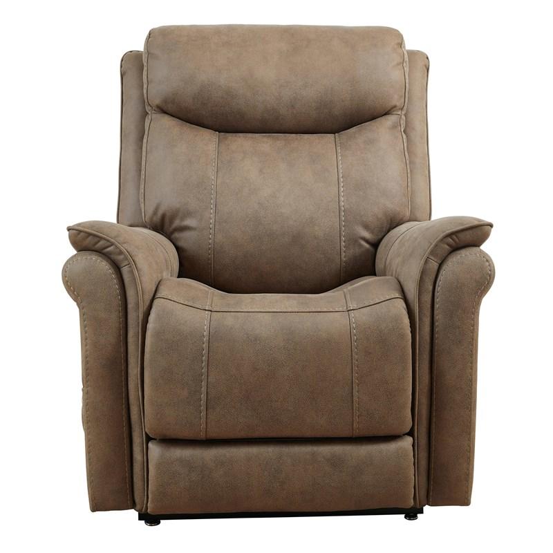 Lorreze Power Lift Recliner in Driftwood-Washburn's Home Furnishings