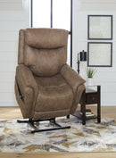 Ashley Lorreze Power Lift Recliner in Driftwood-Washburn's Home Furnishings