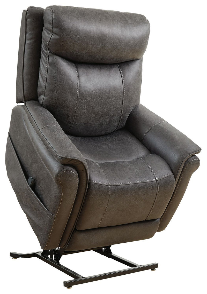 Ashley Lorreze Power Lift Recliner in Steel-Washburn's Home Furnishings