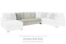 Ashley Lowder Armless Sofa in Stone-Washburn's Home Furnishings