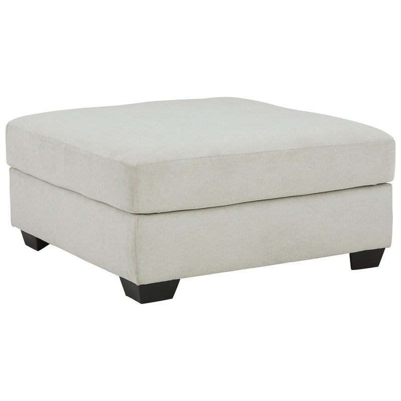 Lowder - Stone - Oversized Accent Ottoman-Washburn's Home Furnishings