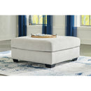 Lowder - Stone - Oversized Accent Ottoman-Washburn's Home Furnishings