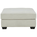 Lowder - Stone - Oversized Accent Ottoman-Washburn's Home Furnishings