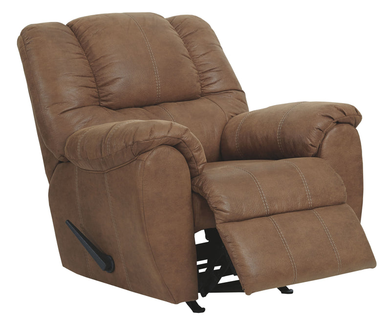 Ashley Mcgann Rocker Recliner in Light Brown-Washburn's Home Furnishings