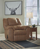 Ashley Mcgann Rocker Recliner in Light Brown-Washburn's Home Furnishings