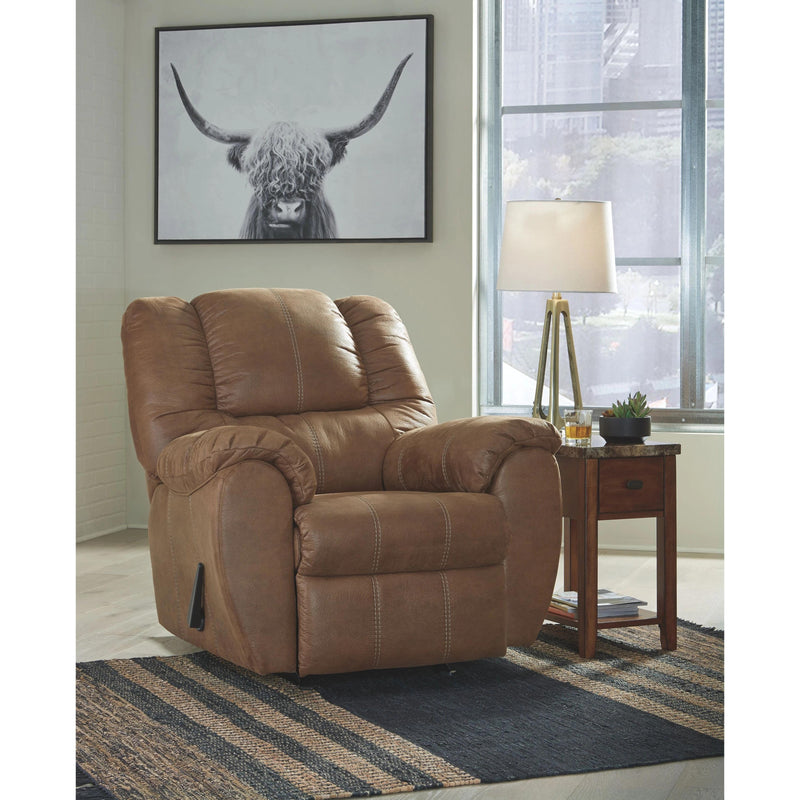 Ashley McGann - Saddle - Rocker Recliner-Washburn's Home Furnishings