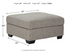 Ashley Megginson Ottoman w/Storage in Storm-Washburn's Home Furnishings