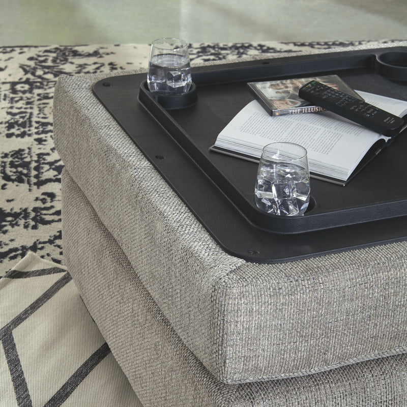 Megginson - Storm - Ottoman With Storage-Washburn's Home Furnishings