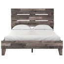 Neilsville - Multi Gray - Queen Panel Platform Bed-Washburn's Home Furnishings