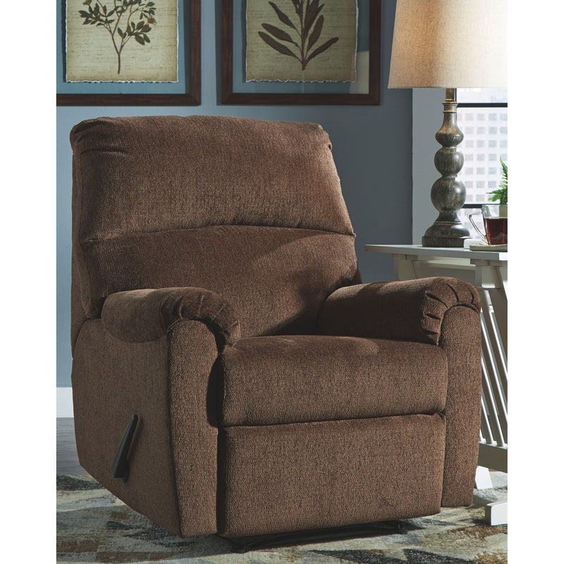 Ashley Nerviano Zero Wall Recliner in Chocolate-Washburn's Home Furnishings